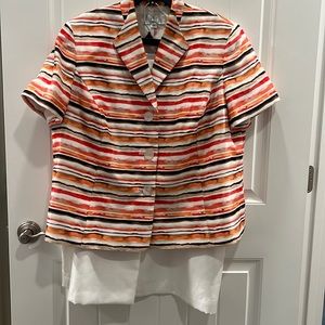 Le Suit Short Sleeved Blazer and Skirt Size 20W